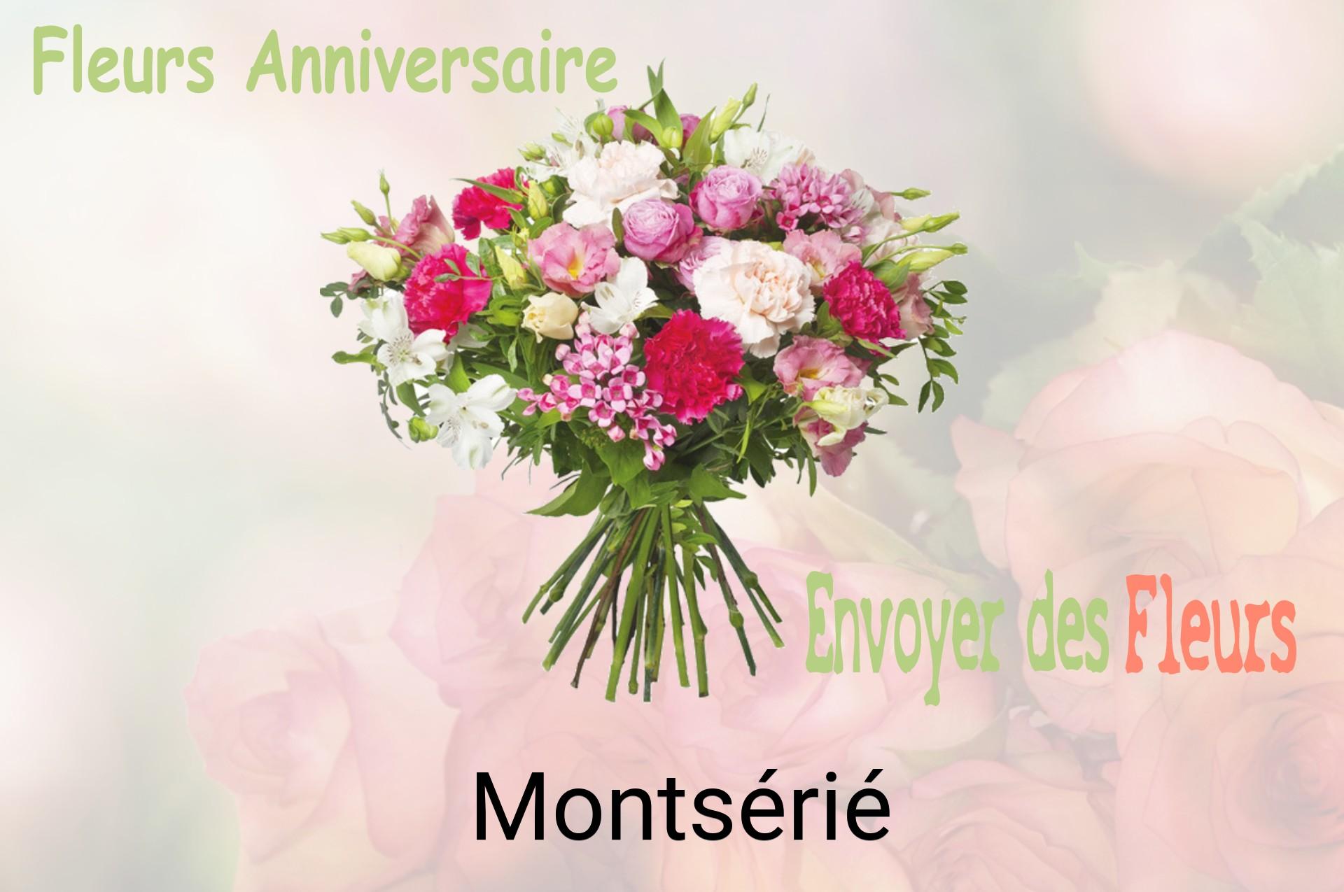 Bouquet de fleurs d’anniversaire livré à Montsérié
