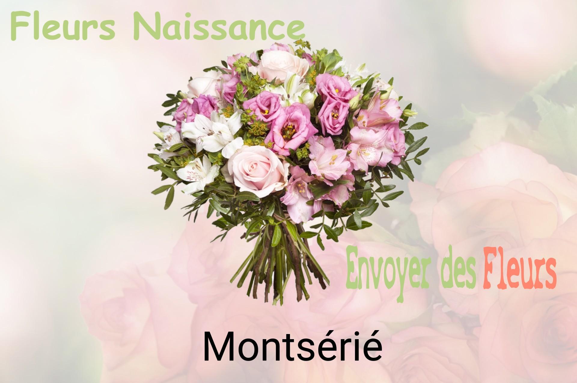 Bouquet de fleurs de naissance livré à Montsérié